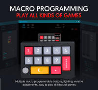 Programable totalmente caliente interruptor mecánico intercambiable 7 color RGB luz Juego Mini teclado - details 5