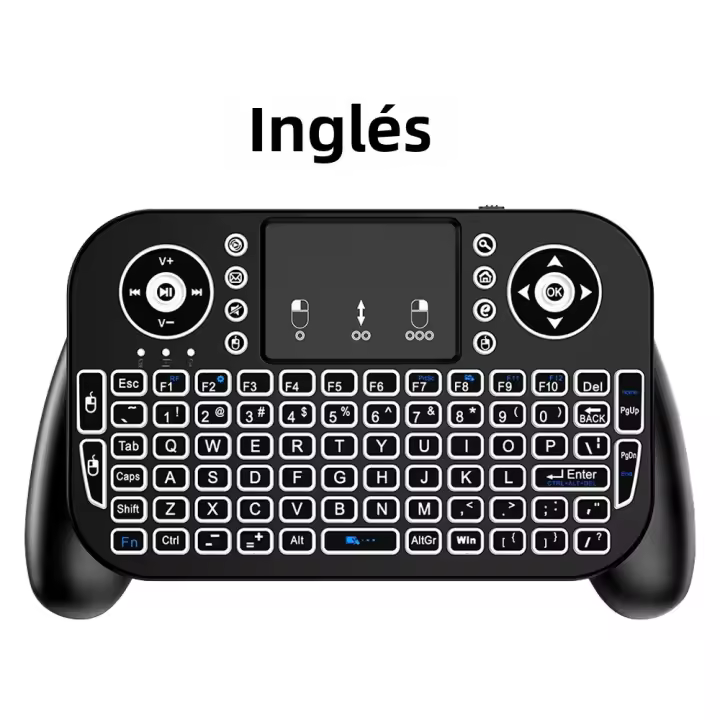 MRSVI Mini Teclado Inalámbrico V8 7 Retroiluminado 2.4G Bluetooth Con Ratón Aire Y Control Remoto Con Touchpad Para Android TV Box - 1