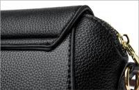 Mini flap messenger bag, fashionable solid color shoulder bag, women's daily commuting PU wallet, coin purse women's casual bag - details 12