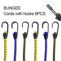 Set De 6 Cuerdas Elásticas Bungee Para Equipaje Y Bicicletas Cordones De Alta Elasticidad Para Camping Y Coches - details 0