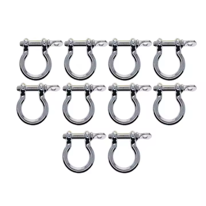 10x Hebjes De Hoz Hechos a Mano De Aleación De Zinc Para Llaveros Multipropósito DIY Correa De Borla Para Juguetes Correas De Bolso Mochilas Lanyards - 1