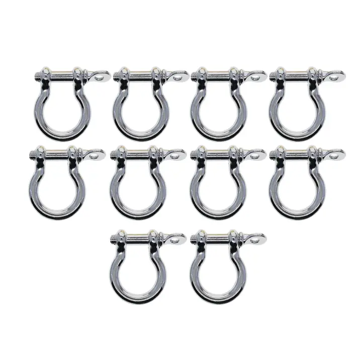 10x Hebjes De Hoz Hechos a Mano De Aleación De Zinc Para Llaveros Multipropósito DIY Correa De Borla Para Juguetes Correas De Bolso Mochilas Lanyards - 1