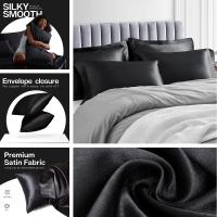 2Pcs Fundas De Almohada De Satén Para Cabello Y Piel Fundas De Almohada De Seda Silken 51x66/76cm Con Cierre Envolvente - details 3