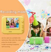Cámara Digital Para Niños Con Impresora Térmica Inmediata Adecuada Para Fotografía Educativa Regalo De Vacaciones Miniatura Segura Para Edades 6+ Material ABS Con Batería Recargable - details 1