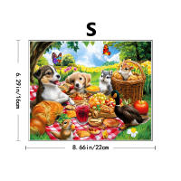 Puzzle De Jardín Para Perros Madera Juego De Mesa Emocional Familiar Patrones Únicos De Animales Tamaños A3/A5 Caja Blanca Incluida - details 6