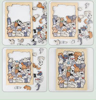 Puzzle De Madera Para Niños Con Animales 50 Gatos Panda Juguete Educativo De Dibujo Cartoon De Juego De Tablero Tangram - details 5