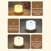 Lámpara De Noche LED Táctil Para Niños Con Carga USB Y 3 Modos De Iluminación Regulable Luz De Lectura Para Dormitorio Protección Ocular - details 2
