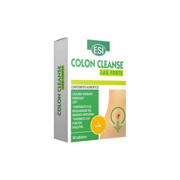 Esi Colon Cleanse Lax Forte 30 Tabletas para Aliviar Estreñimiento Severo - 1