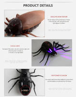 Extraño Juguetes De Terror Para Halloween: Rociador De Mala Suerte Control Remoto De Roedor Y Araña Simulación Divertida Para Niños - details 10