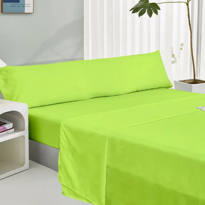 Sábana cama 135 verano, Ropa de cama transpirable, Juego de sábana, sábana bajera, sábana plana y funda para almoahda, sábana cama poliester - 1