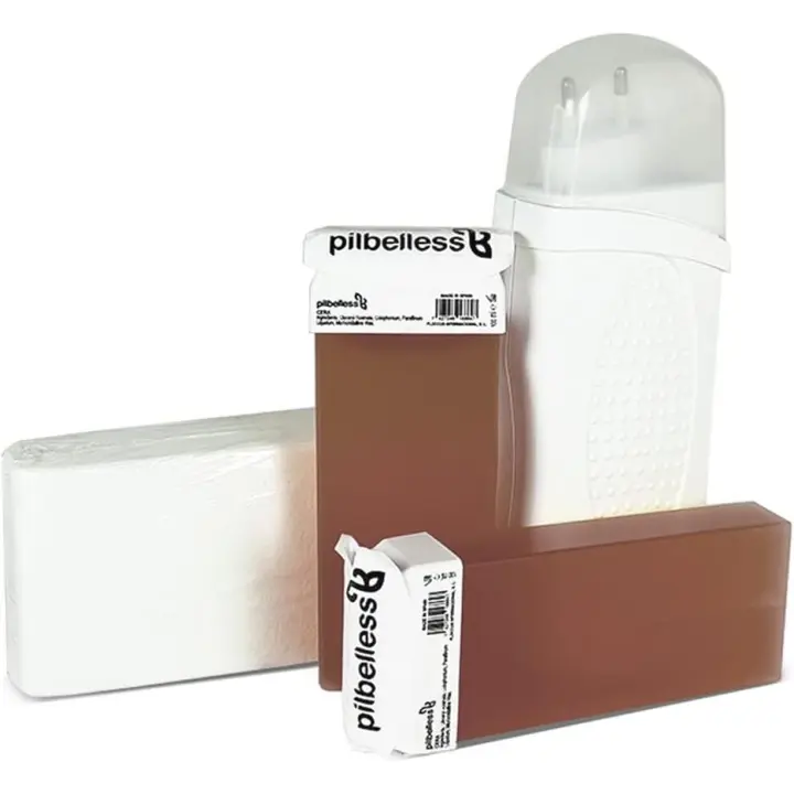 Kit de Depilación Roll On Calentador + 2 Cartuchos de Cera Roll On + 100 Bandas Depilatorias - 1