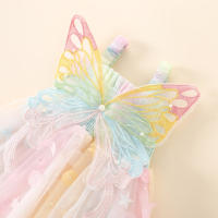 Vestido De Enredadera Para Niña Verano Con Enredaderas Y Mariposa Tamaño 0-3 Años Material Poliéster Estilo Encantador - details 5