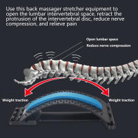 Almohadilla De Estiramiento De Espalda Multi-Nivel Dolor Lumbar Y Cervical Alivio Discectomía Ciática Escoliosis ABS Tamaño Grande - details 7