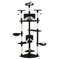 vidaXL Rascador para Gatos con Poste de Sisal 203cm y Mascotas Color Beige,  Gris,  Marrón y mas - details 3