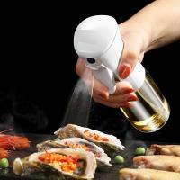 Botella De Rociador De Vidrio Doble Tubo Para Control De Grasa Y Aceite Ecológico Adecuado Para Cocina Barbacoa Air Fryer - details 2