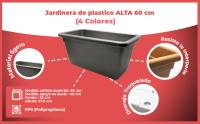 Banner - Jardinera de plastico alta