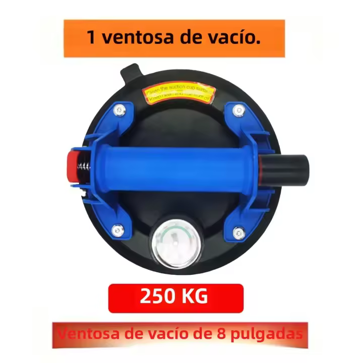 Bomba De Aire Potente De 8 Pulgadas 250KG Con Ventosas De Vacío Para Elevación De Objetos Herramientas De Mano Resistentes Y Duraderas - 1