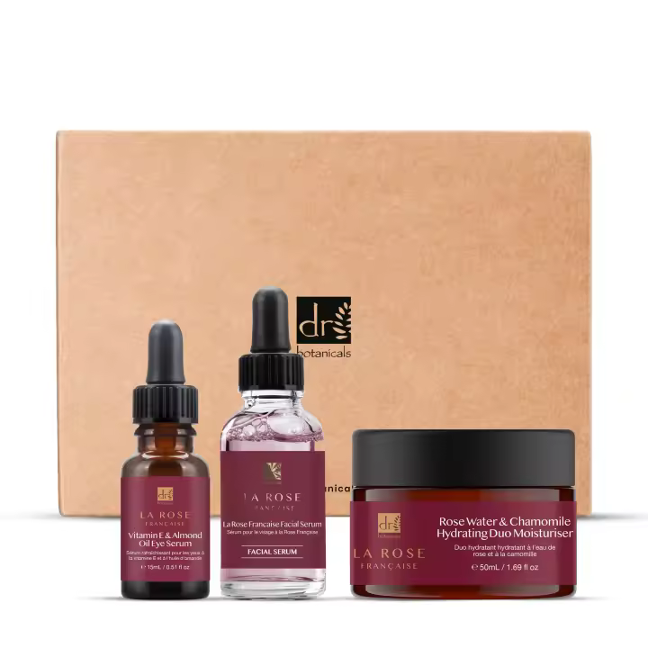 Dr. Botanicals DB La Rose Francesa - Sérum Facial, Dúo Hidratante y Sérum para los Ojos - 1