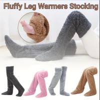 Calcetines Largos De Muñeca Para Mujer Invierno Interior Dormir Fluffy Calcetines Calientes De Pierna Teddy Bear Plush Grueso - details 0