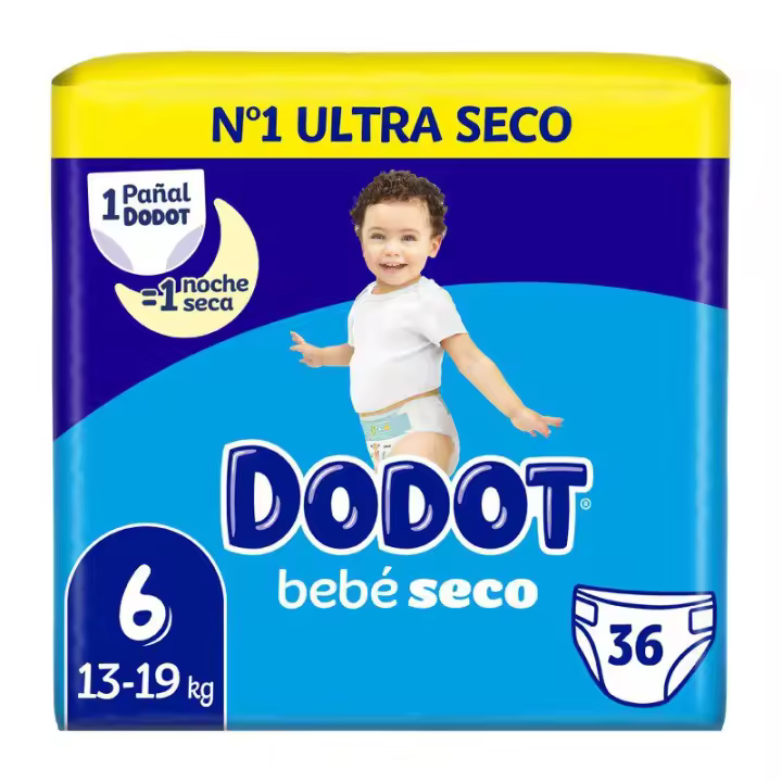 Dodot Bebé Seco Value Pack Talla 6 (36 uds) 【ROUA】 - 1