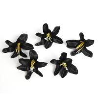 2/5/10Pcs Cabezas De Flores Artificiales Negras Para Decoración De Boda Y Habitaciones Arreglo Floral Falso Para Wreath DIY Y Regalos - details 7