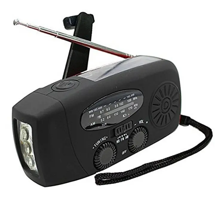 Radio DE EMERGENCIA Preparación PARA LA guerraRadio múltiples with manivelaRadio solar portáil para Exterior - 1