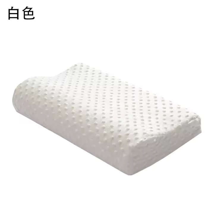 Almohada de Espuma de Memoria Rebote Lento para Cuidado de la Salud y Comodidad en Dormir Almohada Ortodóntica de Felpa Corta y Algodón de Memoria Forma Estándar Hecha en China - 1