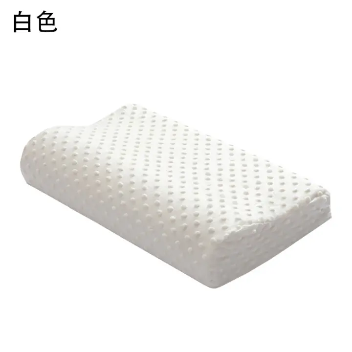 Almohada de Espuma de Memoria Rebote Lento para Cuidado de la Salud y Comodidad en Dormir Almohada Ortodóntica de Felpa Corta y Algodón de Memoria Forma Estándar Hecha en China - 1