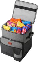 Enfriadores blandos con ruedas - enfriadores portátiles de rollo con aislamiento térmico de ruedas extraíbles, enfriadores de ruedas plegables adecuados para compras, picnic, barbacoa y playa - details 0