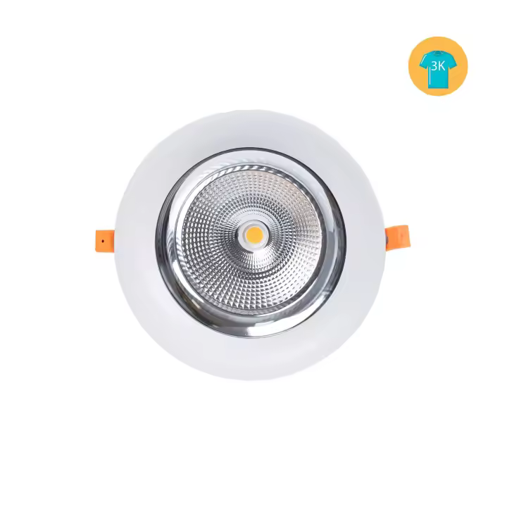 Barcelona LED Downlight LED especial para tiendas de ropa y retail - 44W - Driver Philips - Corte Ø210 mm - 1