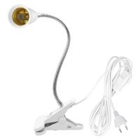 Soporte De Luz De Escritorio Flexible De 360 Grados Con Base E27 Y Interruptor on off Clip-On De Cables Para Plantas Y Hogar - details 3