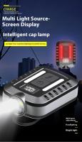 Linterna Frontal Recargable Bright Cap Con Lente De Advertencia Portátil Para Correr Por Noche Acampar Senderismo Pesca Con Luz Lateral COB Impermeable - details 0