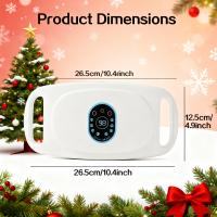 Slimming Abdominal Massager with Double Power Motor, 5 Vibration Levels 3 Modes, Wireless & Thin Design, 2000mAh Battery for Weight Loss​ - details 1