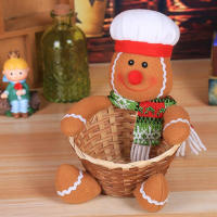 Cesta De Almacenamiento De Dulces Navideña Decorativa Colgante Para Escritorio Ideal Para Niños Adorno De Navidad - details 12