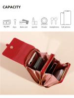 Bolso Bandolera De Cuero Sintético Moda Con Pantalla Táctil Y Pochete Exterior Para Mujer Estilo Inglés Vertical Con Slots Para Tarjetas - details 6