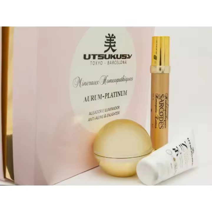 Set Aurum Utsukusy – Cuidado Diario con Oro Microactivo | Luminosidad, Hidratación y Rejuvenecimiento Facial - 1