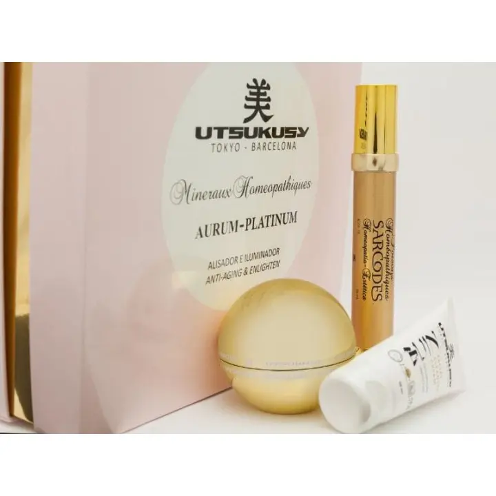 Set Aurum Utsukusy – Cuidado Diario con Oro Microactivo | Luminosidad, Hidratación y Rejuvenecimiento Facial - 1