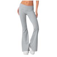 Pantalones Largos Para Mujer Leggings Elásticos De Talla Alta Estilo Athleisure Yoga Fitness Pantalones Bell Bottoms Para Verano - details 4