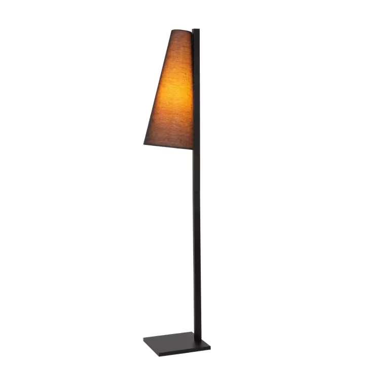 Lucide GREGORY - Lámpara de suelo - 1xE27 - Negro - 1