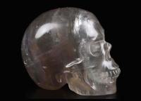 AmuletsShop - Calavera de cristal tallada realista de alta calidad 2", Cráneo de cristal de fluorita translúcido - details 1