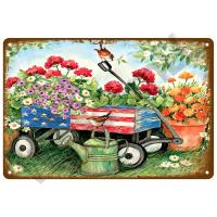Cartel De Metal Retro Con Flores Vintage Para Decoración De Jardín Arte Murallero De Hogar Placa De Latón Regalo Para Decoración De Pared Y Cuarto - details 35