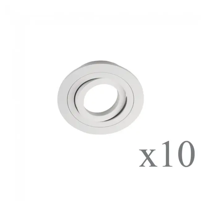 Wonderlamp Pack 10 Classic redondo blanco - 1