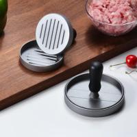 Prensa para hamburguesas de aluminio fundido para deliciosas hamburguesas, hamburguesas, barbacoas, con revestimiento antiadherente, diámetro 11,8 cm - details 1