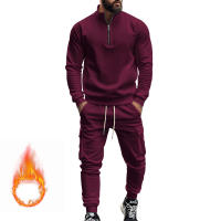 Conjunto Deportivo Casual Para Hombres Verano Otoño Invierno Con Cierre De Cremallera Y Veludo Tejido De Poliéster Talla S a XXXL - details 94