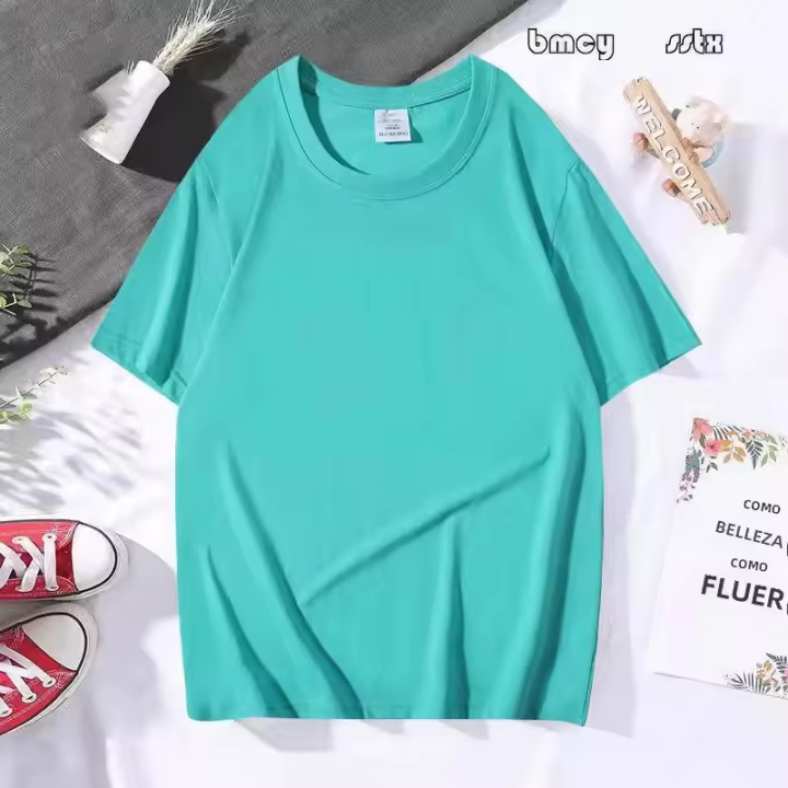 Camiseta De Algodón 100% De 220 Gsm Para Hombre Estilo Clásico Y Hip Hop Veraniega Manga Corta Oversized Para El Día - 1