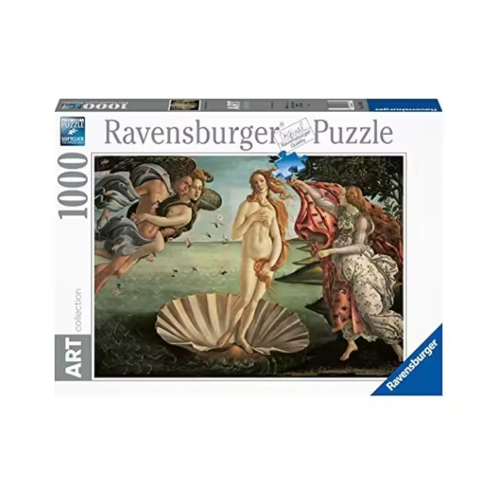 Ravensburger Puzzle Rompecabezas1000 Piezas - Arte Botticelli: El Nacimiento de Venus - 1