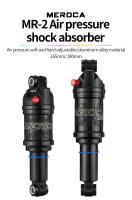 MEROCA MR-2 Amortiguador De Aire Para Bicicleta MTB Ajustable En Aluminio 125/150/165/190mm Presión De Aire Para Mountain Bikes - details 0