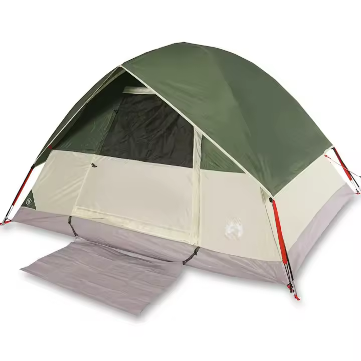 vidaXL Tienda de campaña iglú para 3 personas impermeable verde - 1