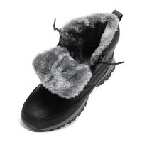 Botas De Nieve Para Hombres Invierno Impermeables Cuero Suela De Goma Talla 39-48 Zapatos De Trabajo Caminantes Cálidos - details 5