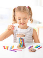 Juego De Colores 2 En 1 Con Copas De Acrílico Transparentes Y Tapa Juguetes Educativos Para Niños De 3-6 Años - details 3